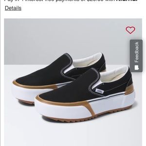 Vans Womens size 6 platform stacked style